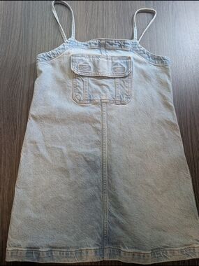 Light Wash Denim Mini Dress